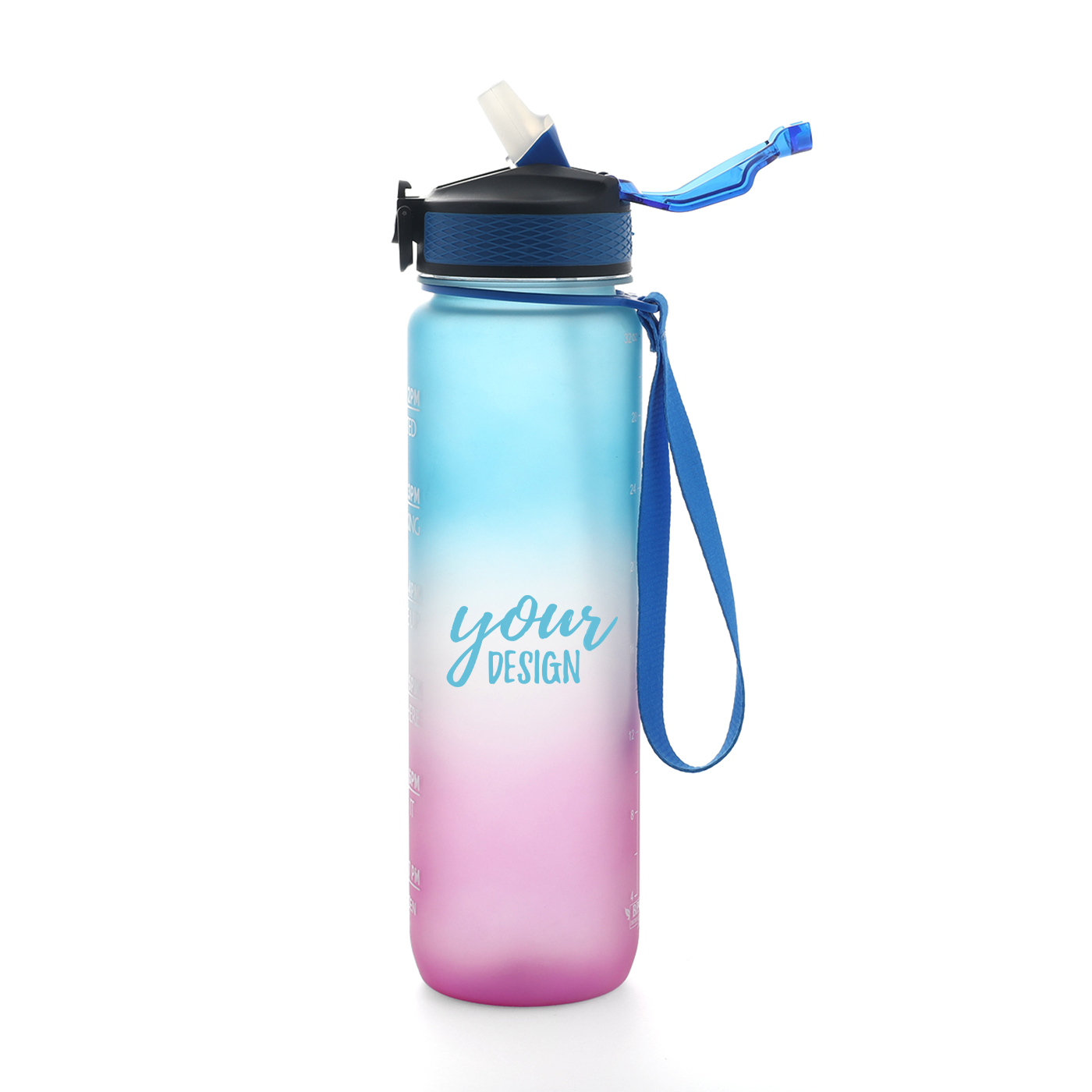 32 oz. Tritan Water Bottle With Time Marker