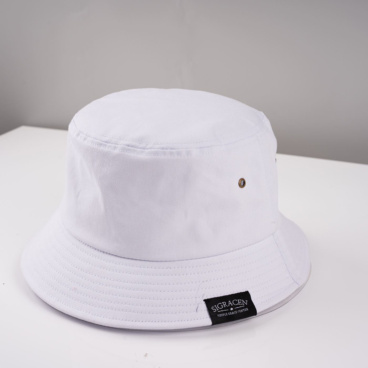 Custom Cotton Metal Eyelet Bucket Hat3