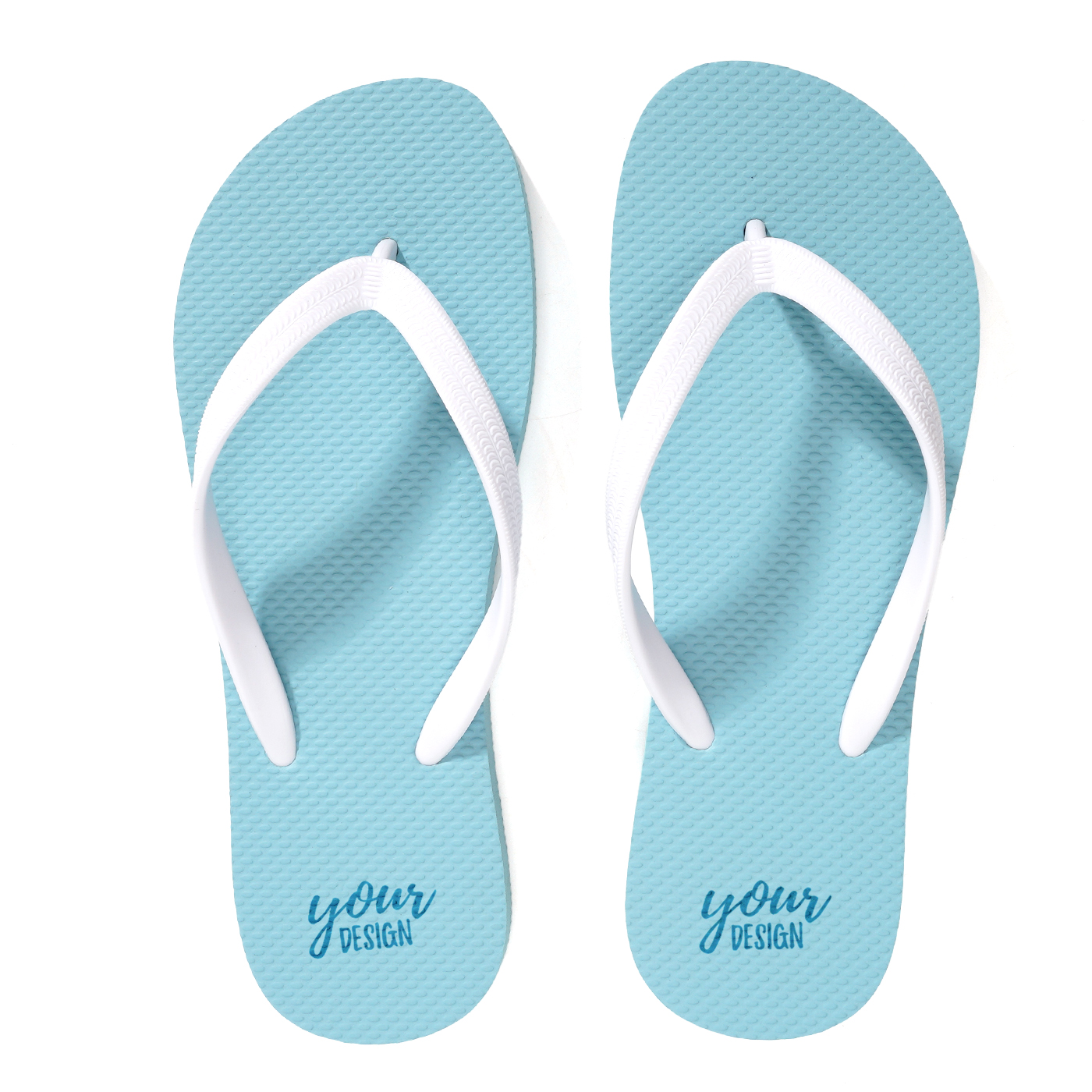 Rubber Flip Flops With PVC Straps