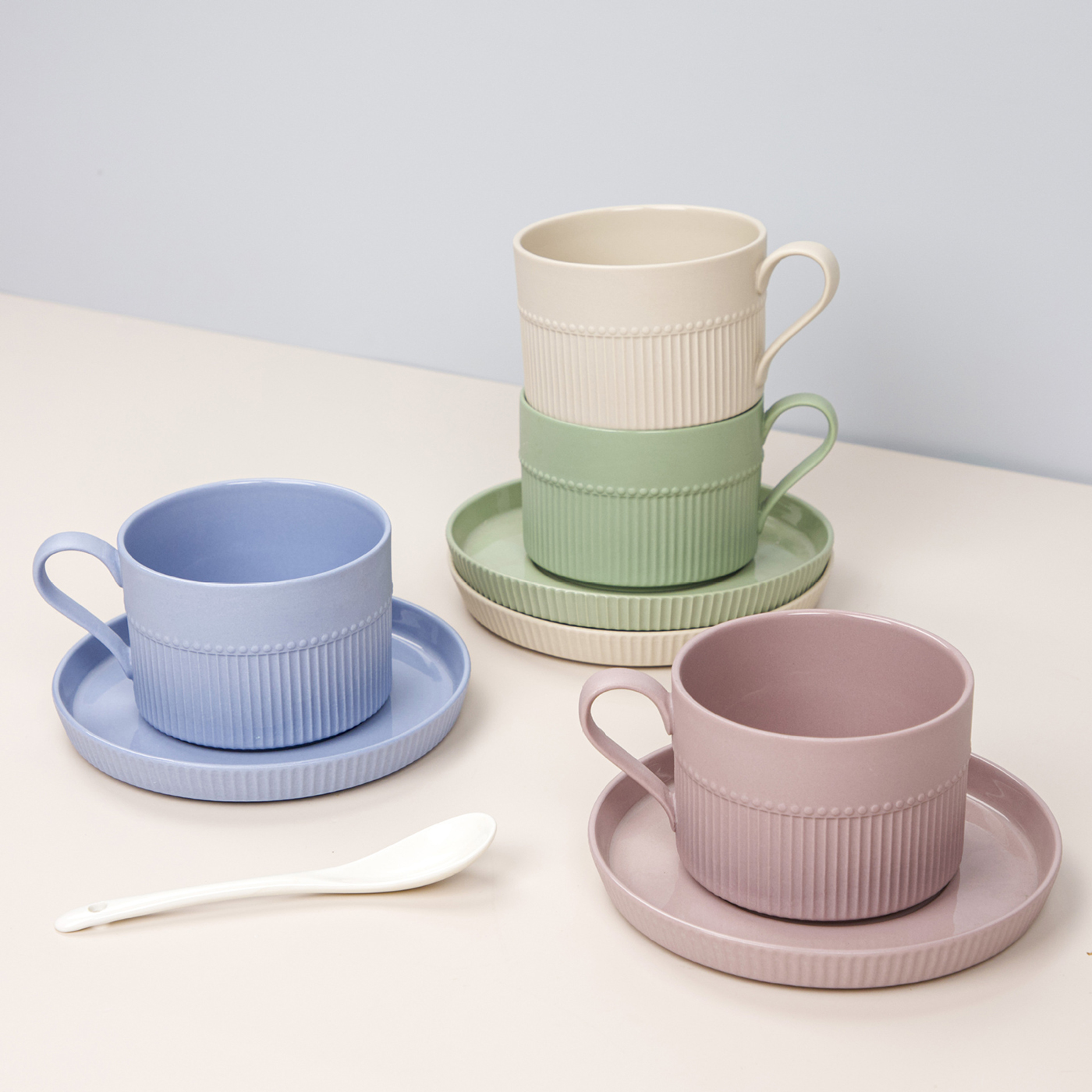 Ceramic Coffee Cup Saucer 3