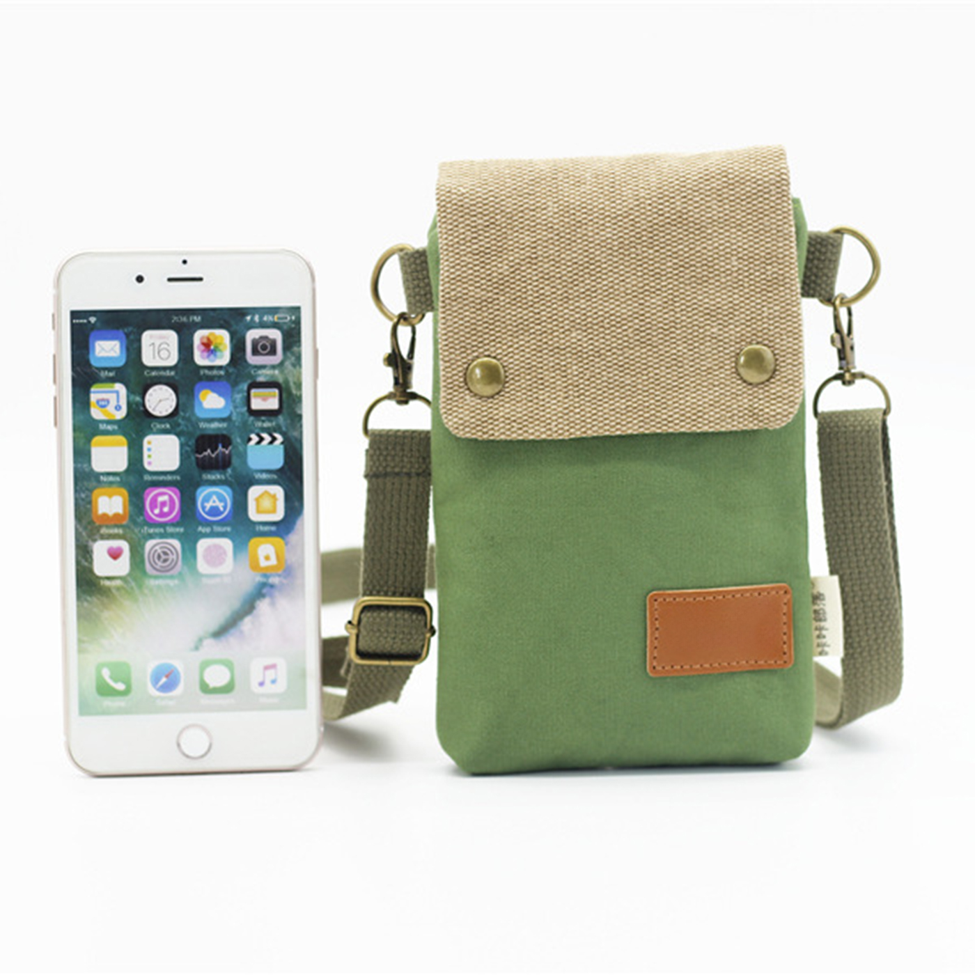 Canvas Crossbody Cell Phone Purse2