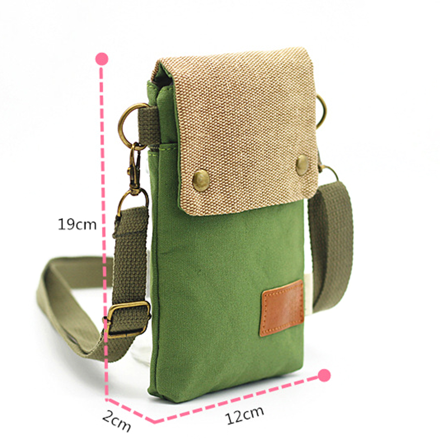 Canvas Crossbody Cell Phone Purse1