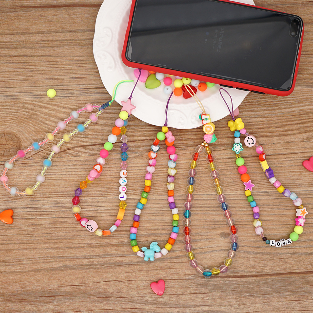 Beaded Mobile Phone Charm3