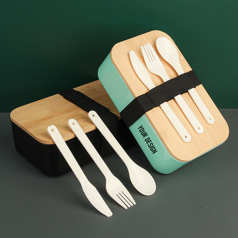 Lunchbox-Set, Weizenstroh
