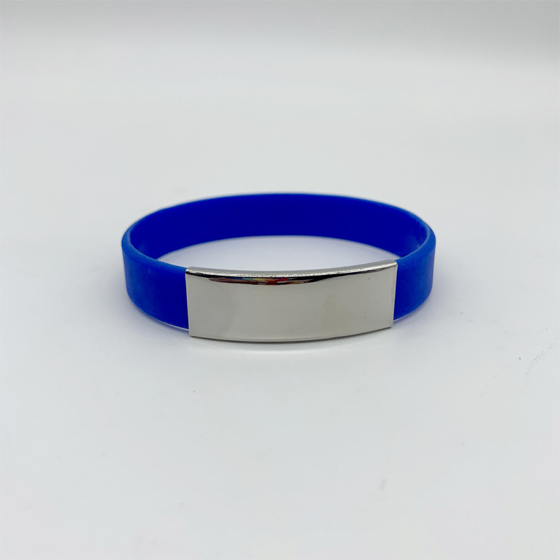 Metal Silicone Wrist Bracelet1