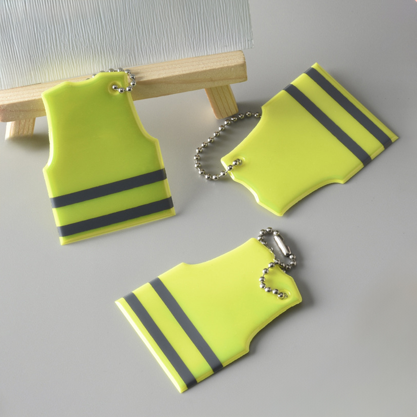 Mini Reflective Vest Keychain2