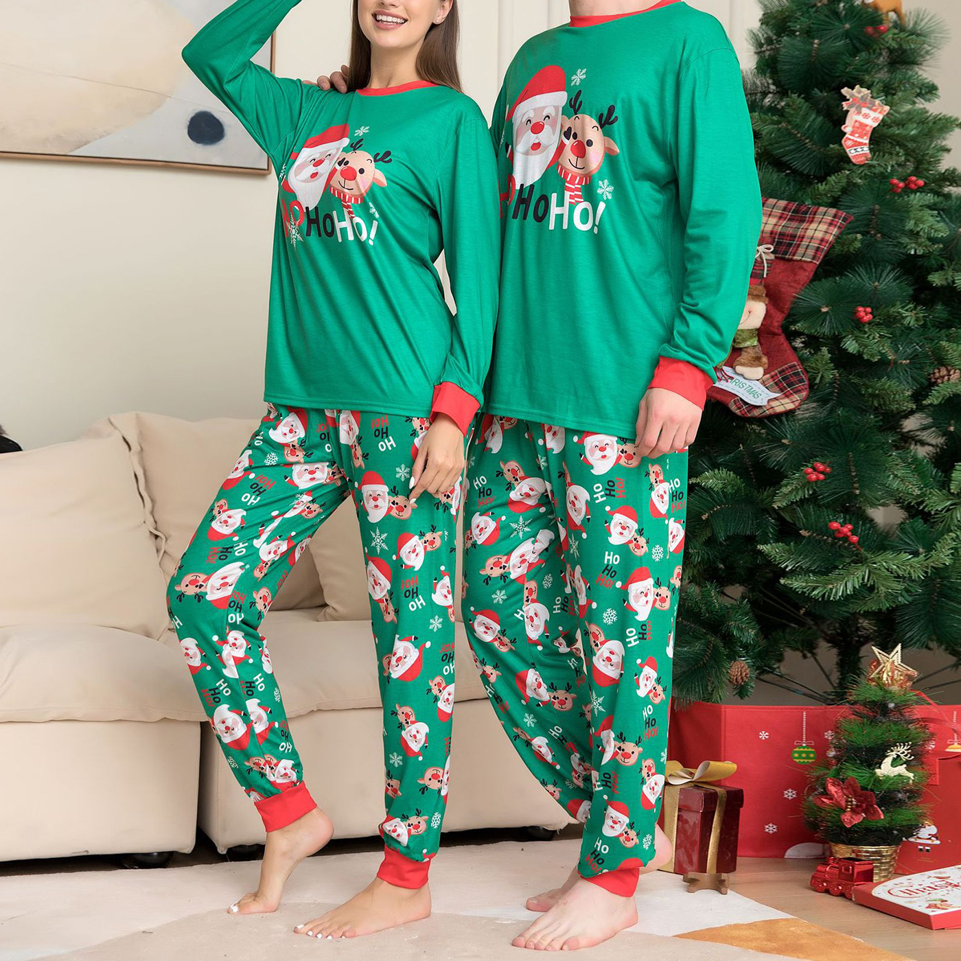 Polyester Pajamas Set2