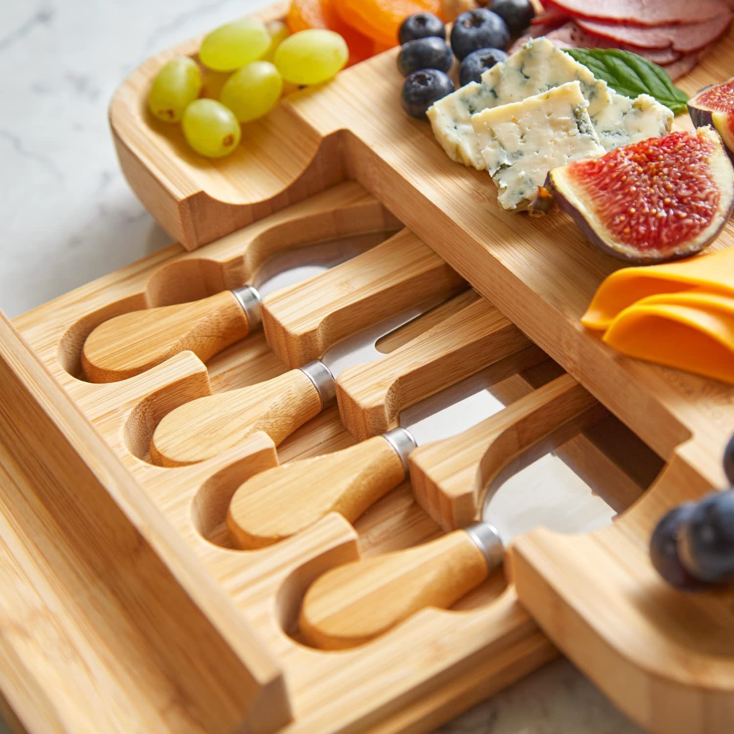 Bamboo Charcuterie Board Set1