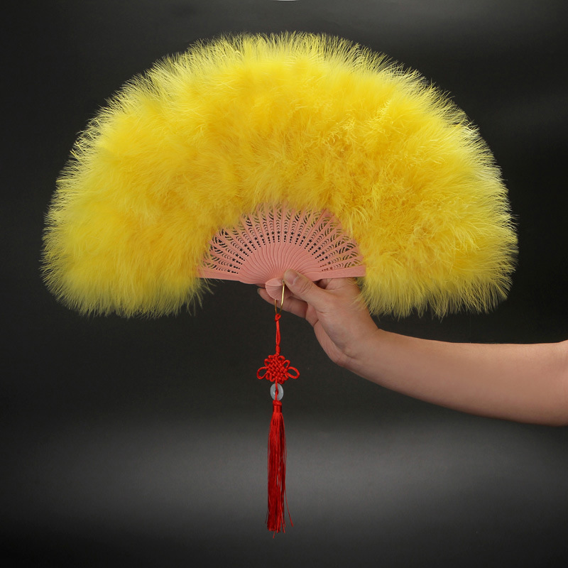 Custom Feather Hand Fan1