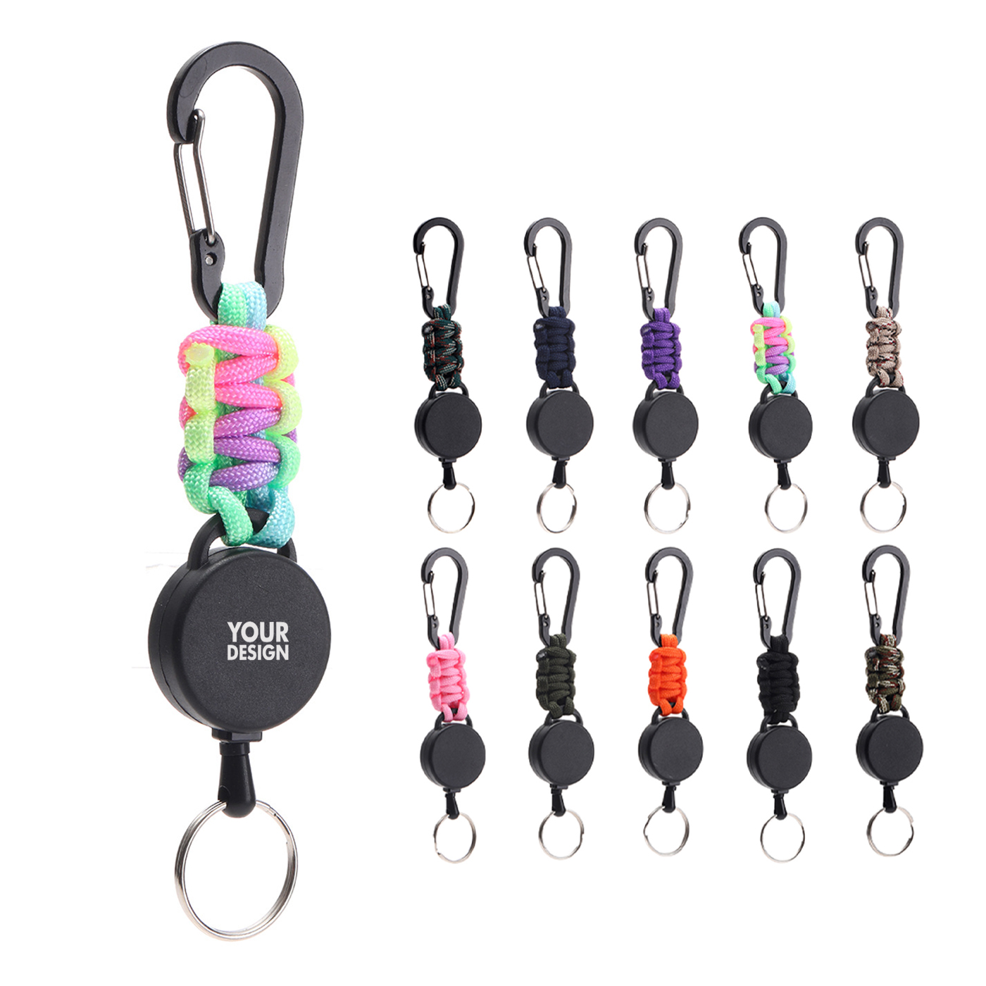 Multitool Carabiner Retractable Keychain