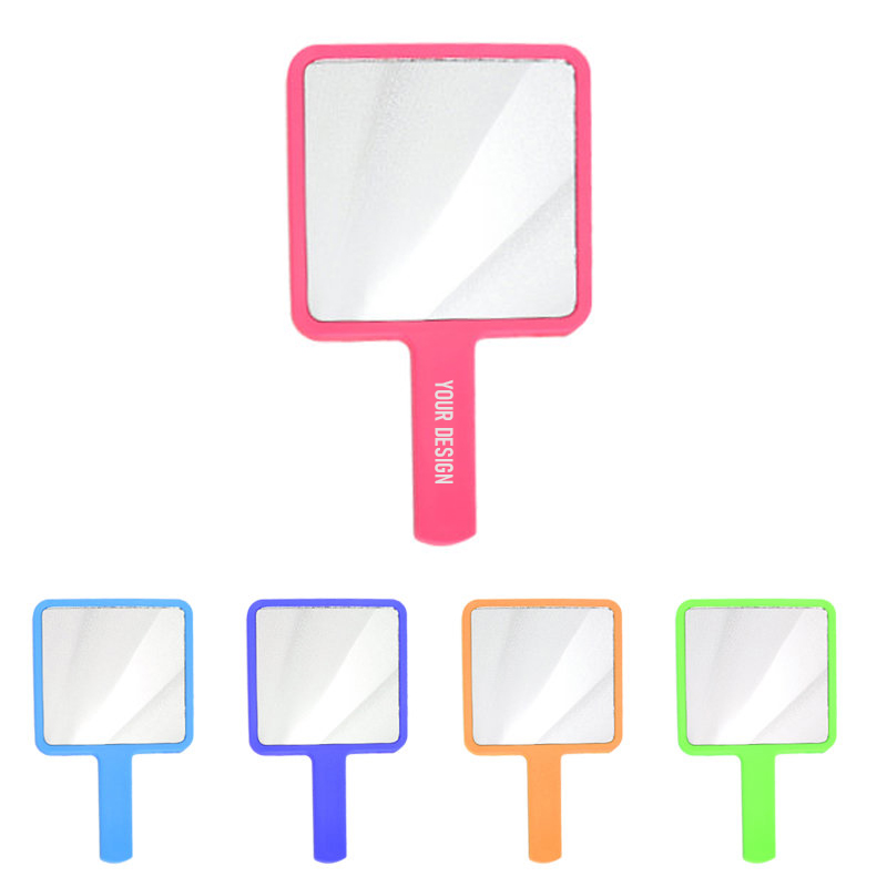 Square Shaped Makeup Handheld Mirror