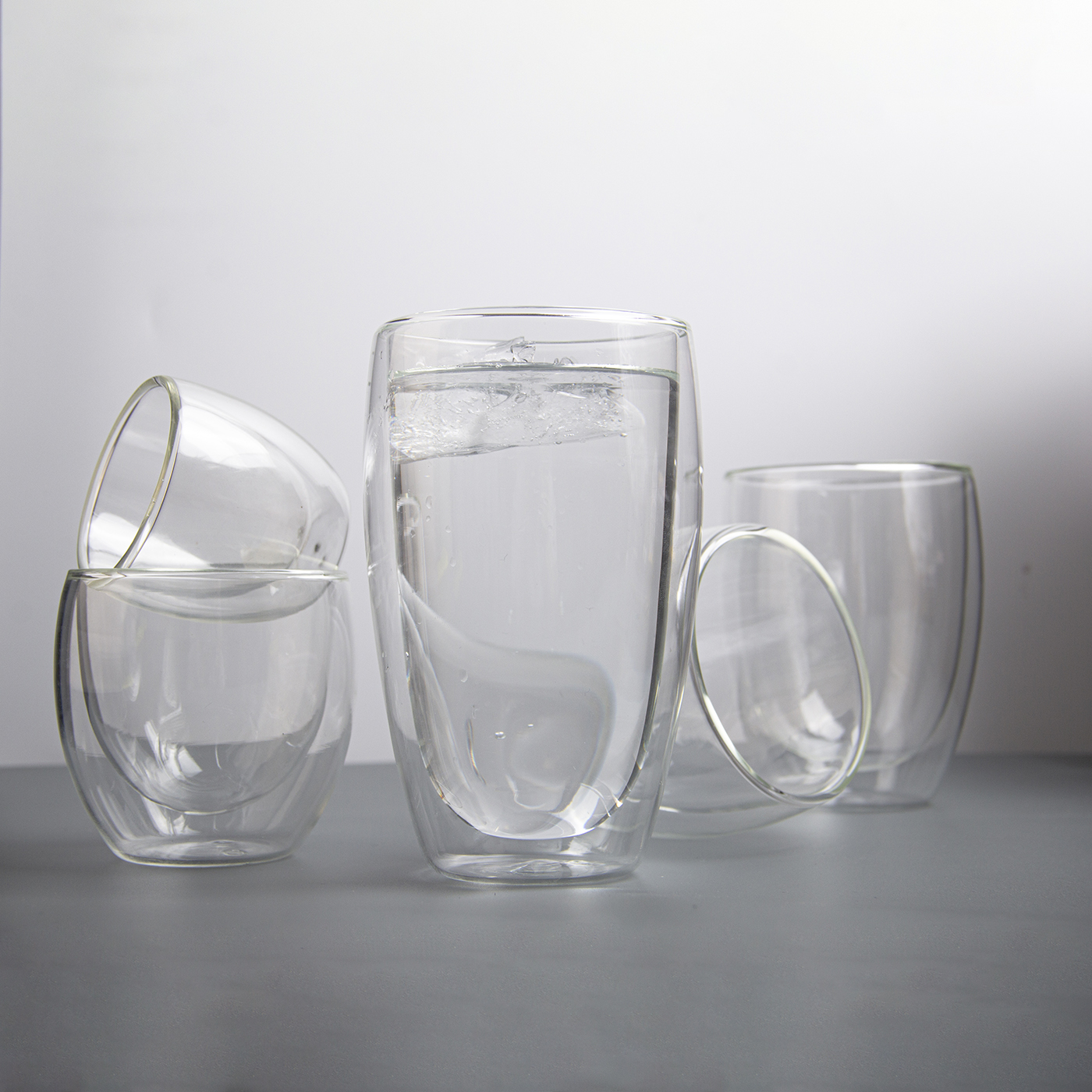 15 oz. Clear Double Wall Drinking Glass3