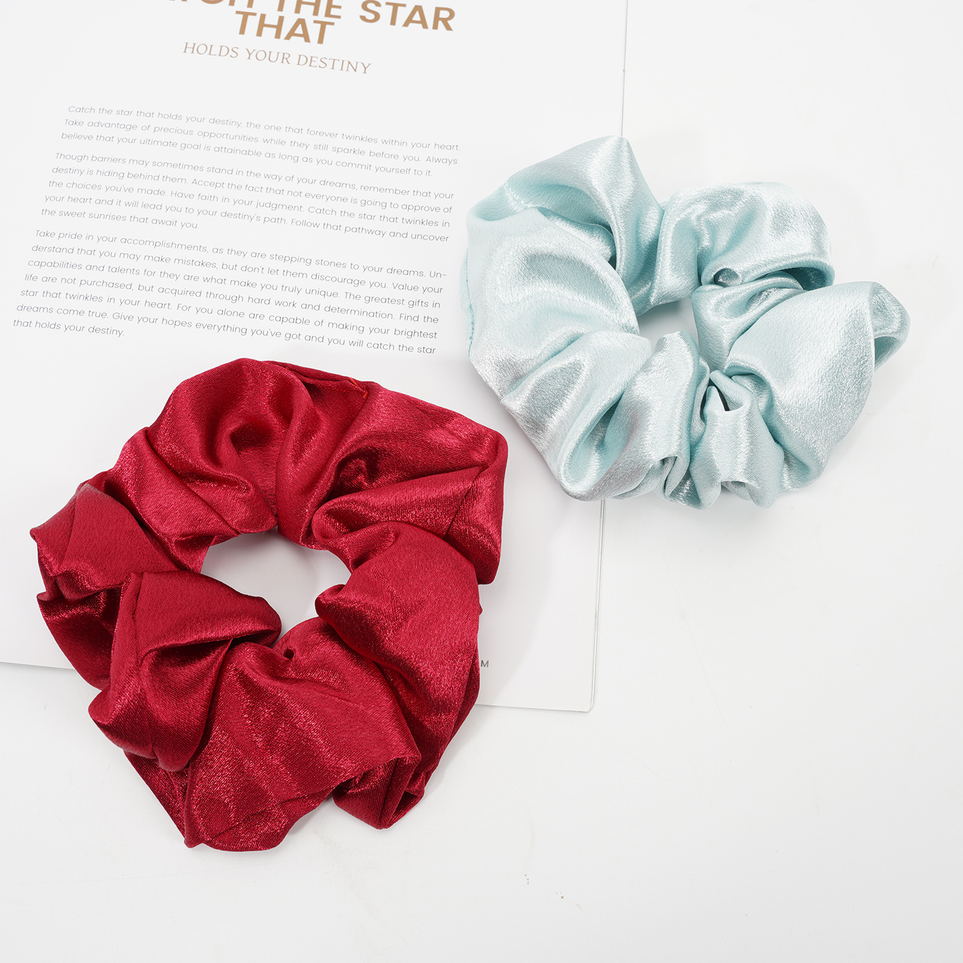 Large Polyester Hair Scrunchies 2