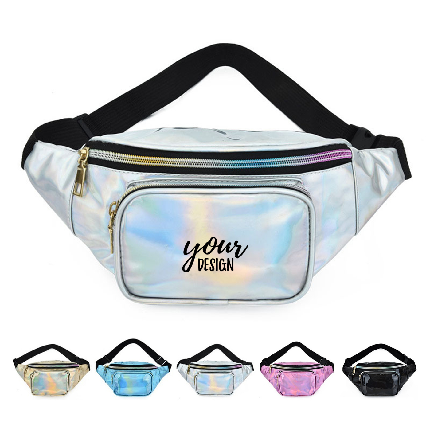 Personalized Holographic Fanny Pack