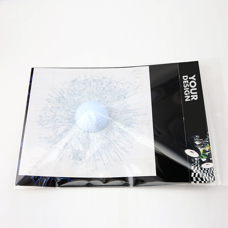 Golf Ball Broken Glass Effect 3D Stickers1