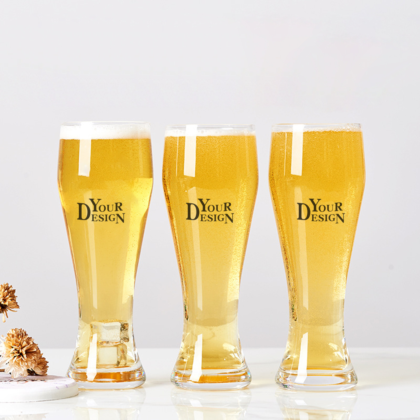 Personalized High-capacity Beer Glasses