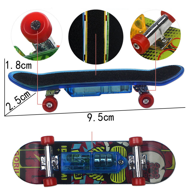 Light up Mini Finger Skateboards3