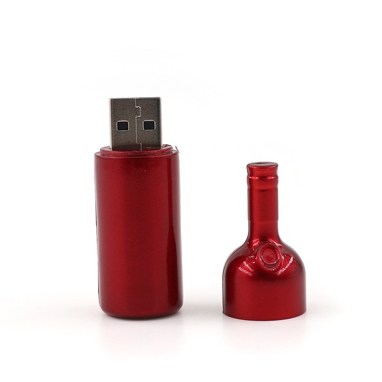 Red Wine Bottle Shape Usb Flash Drive2
