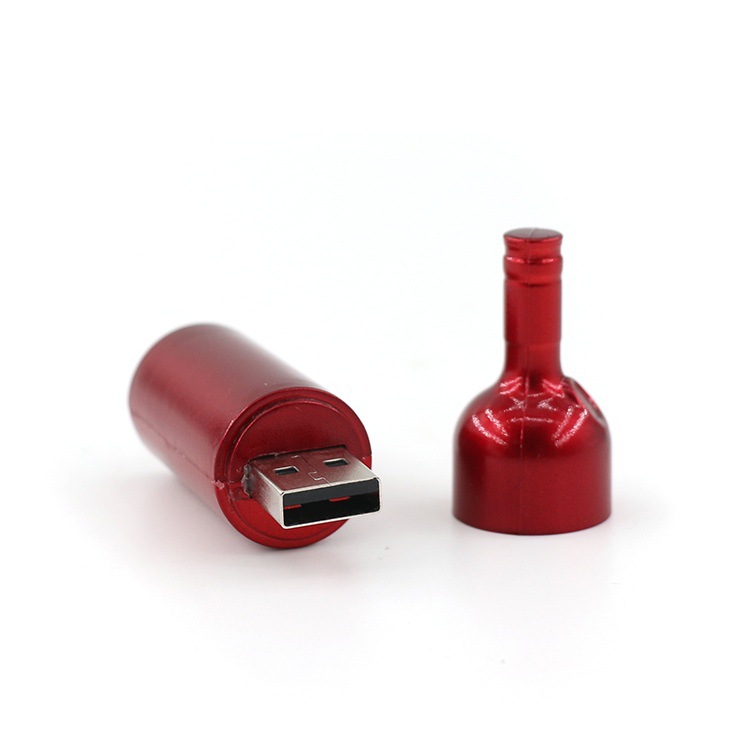 Red Wine Bottle Shape Usb Flash Drive3