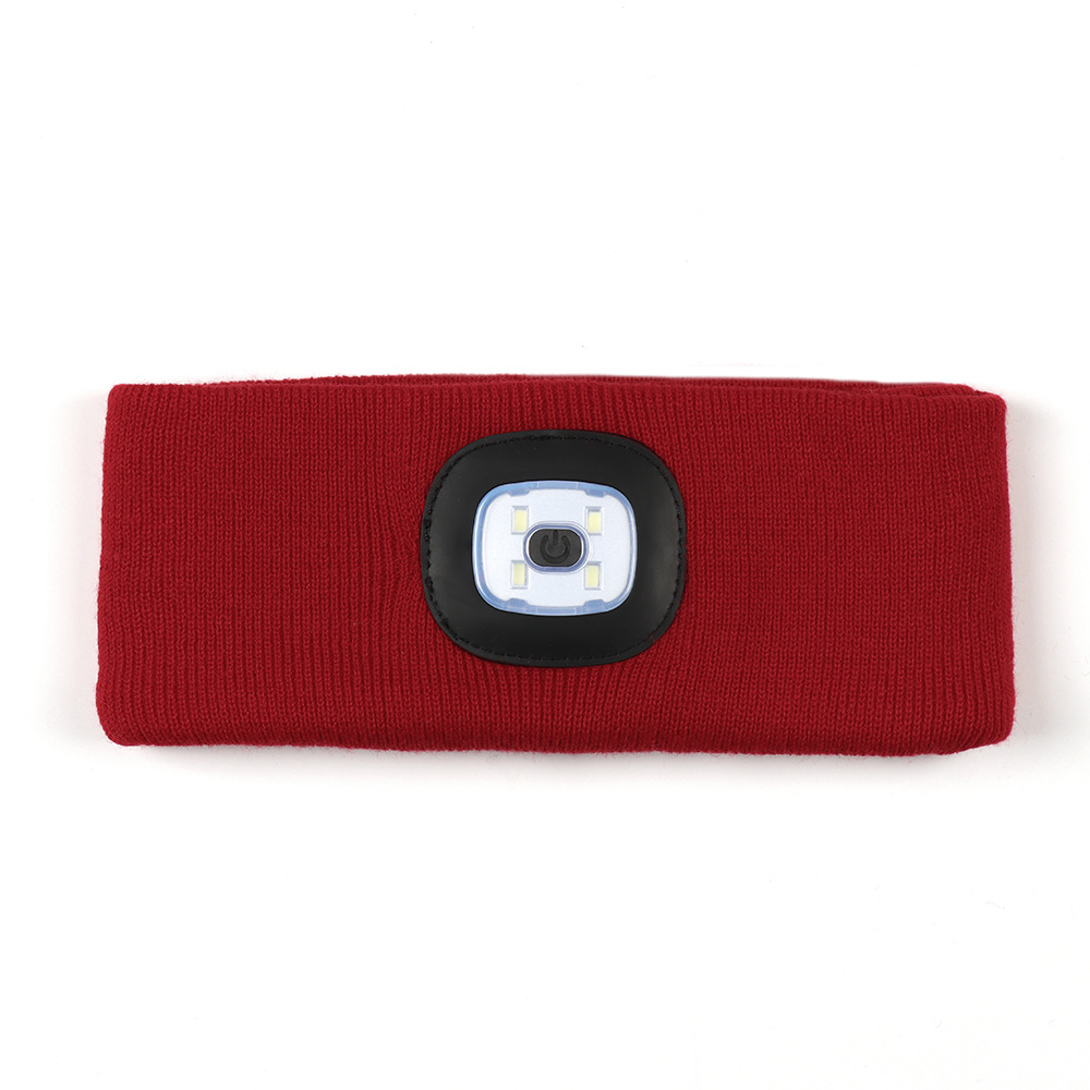 Knit LED Headband With Rechargeable Light1