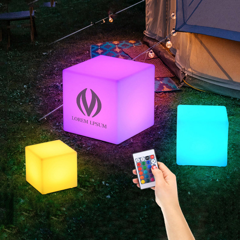 Custom LED Glowing Cube Box1