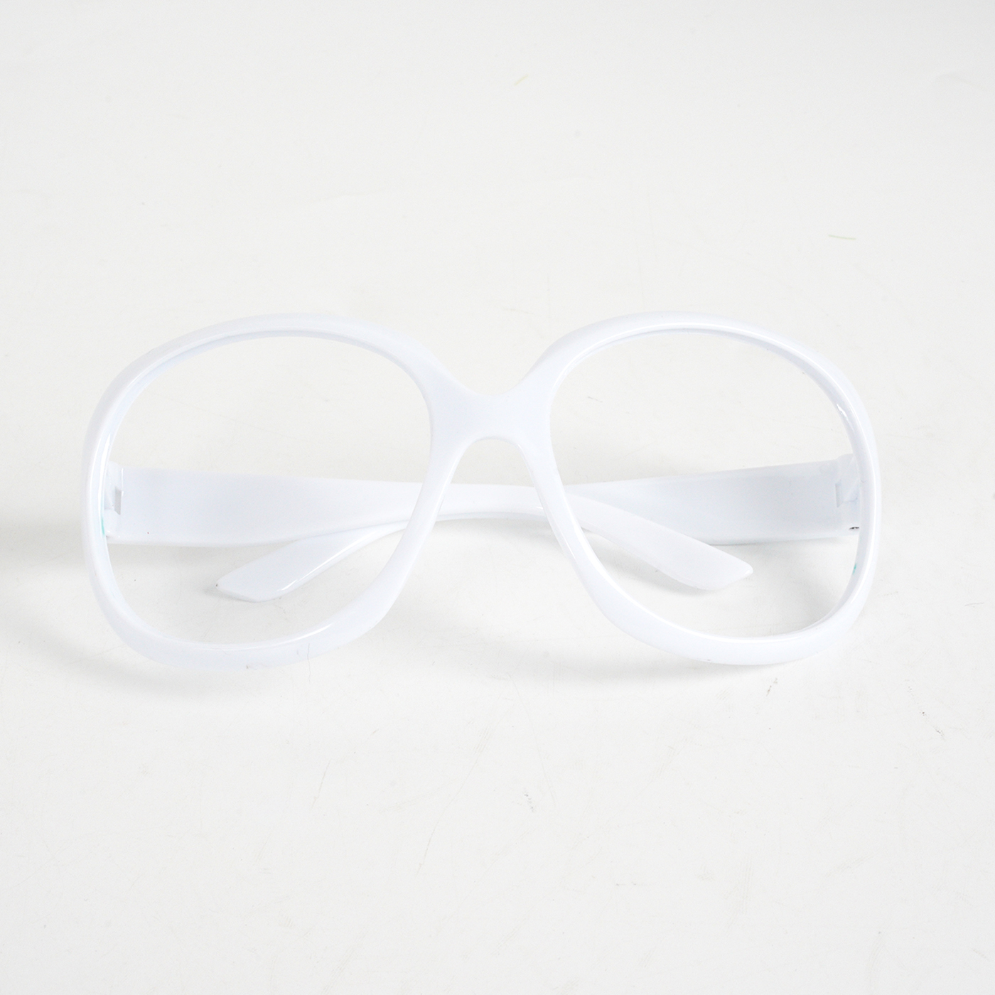 Big Square White Frame Glasses Frame2