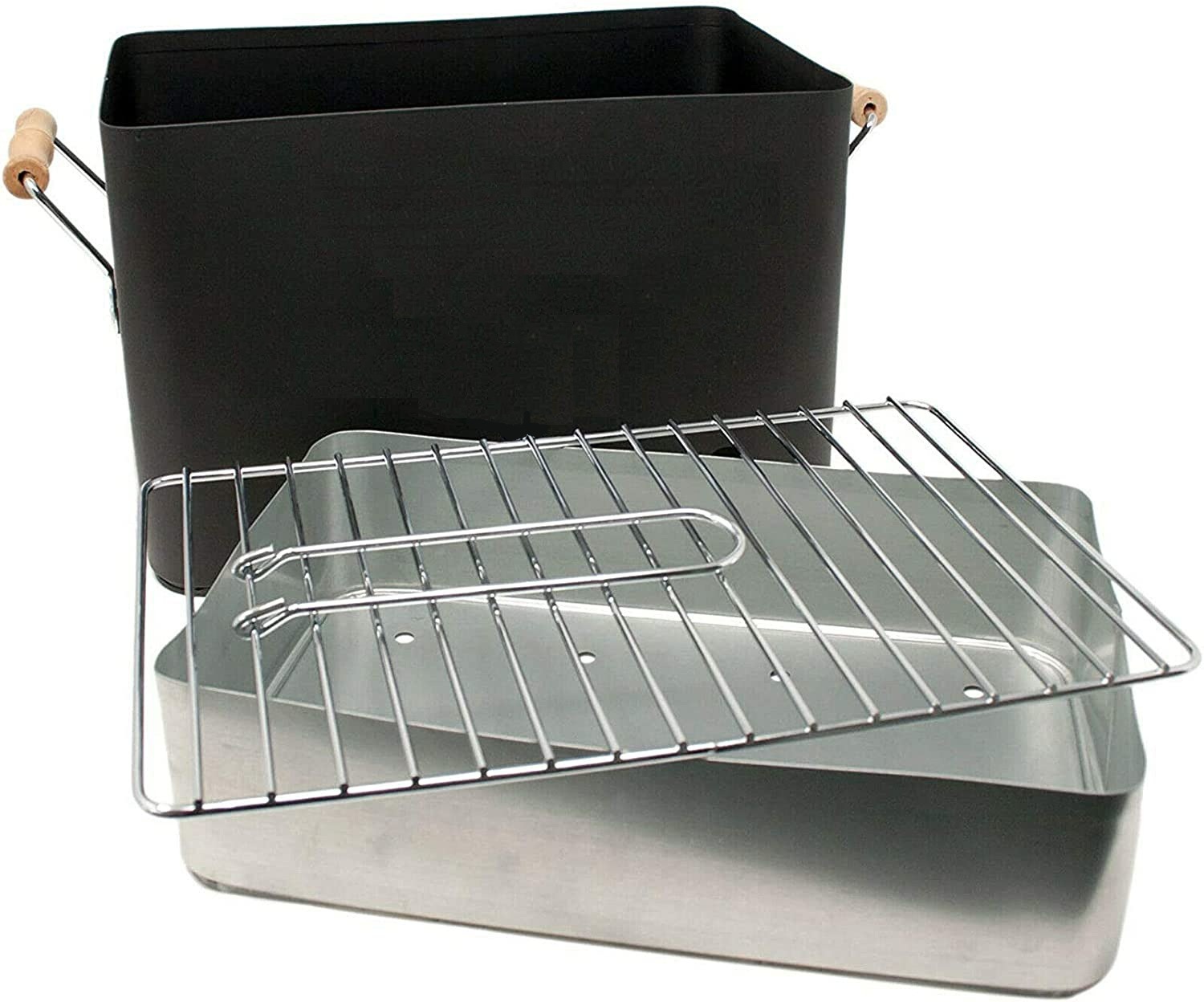 Rectangular Portable Iron Bucket BBQ2