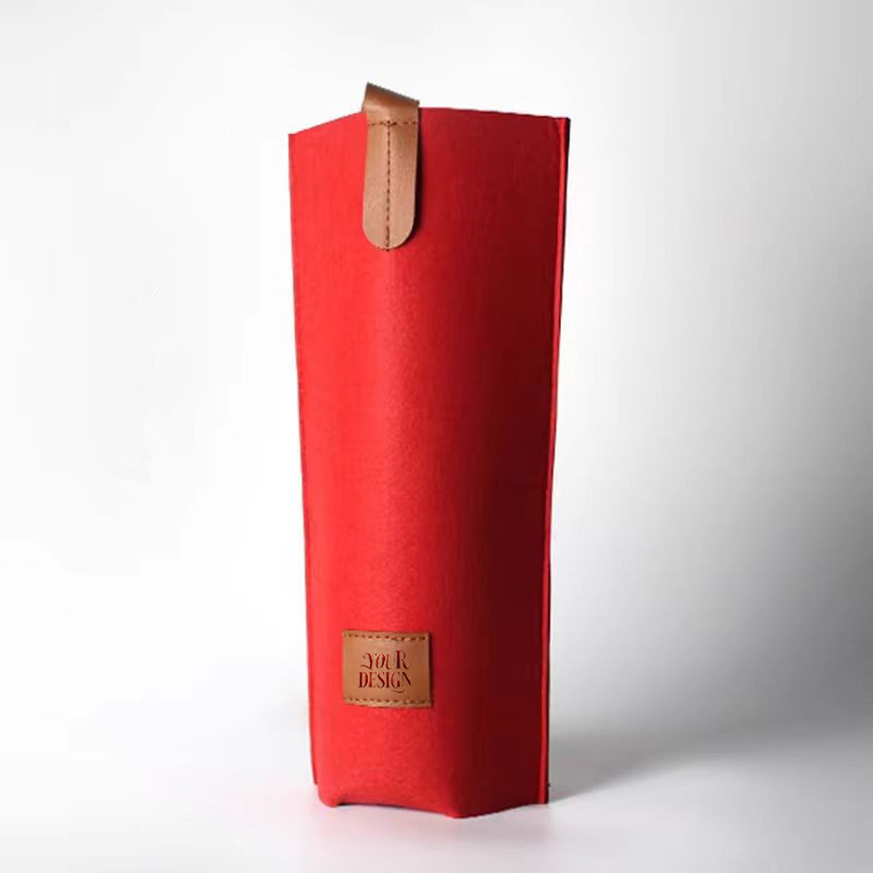 Felt Single Wine Handbags1