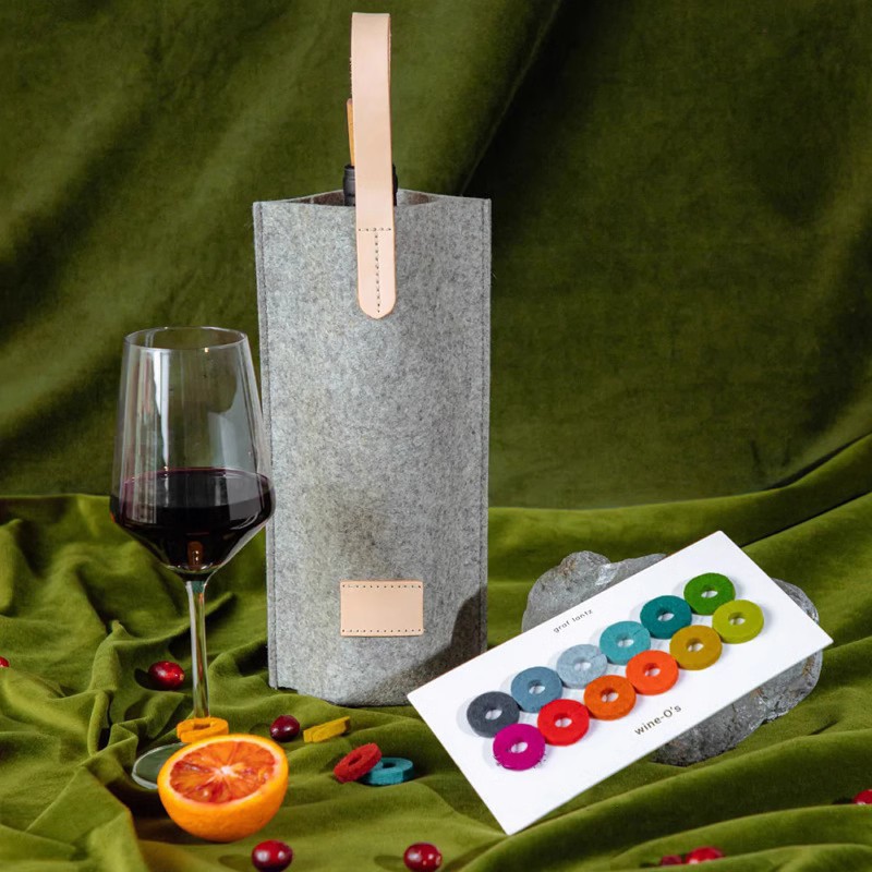 Felt Single Wine Handbags2