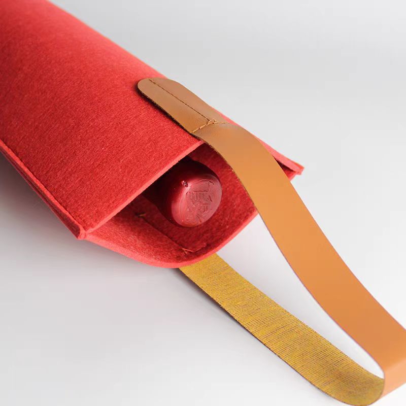Felt Single Wine Handbags3