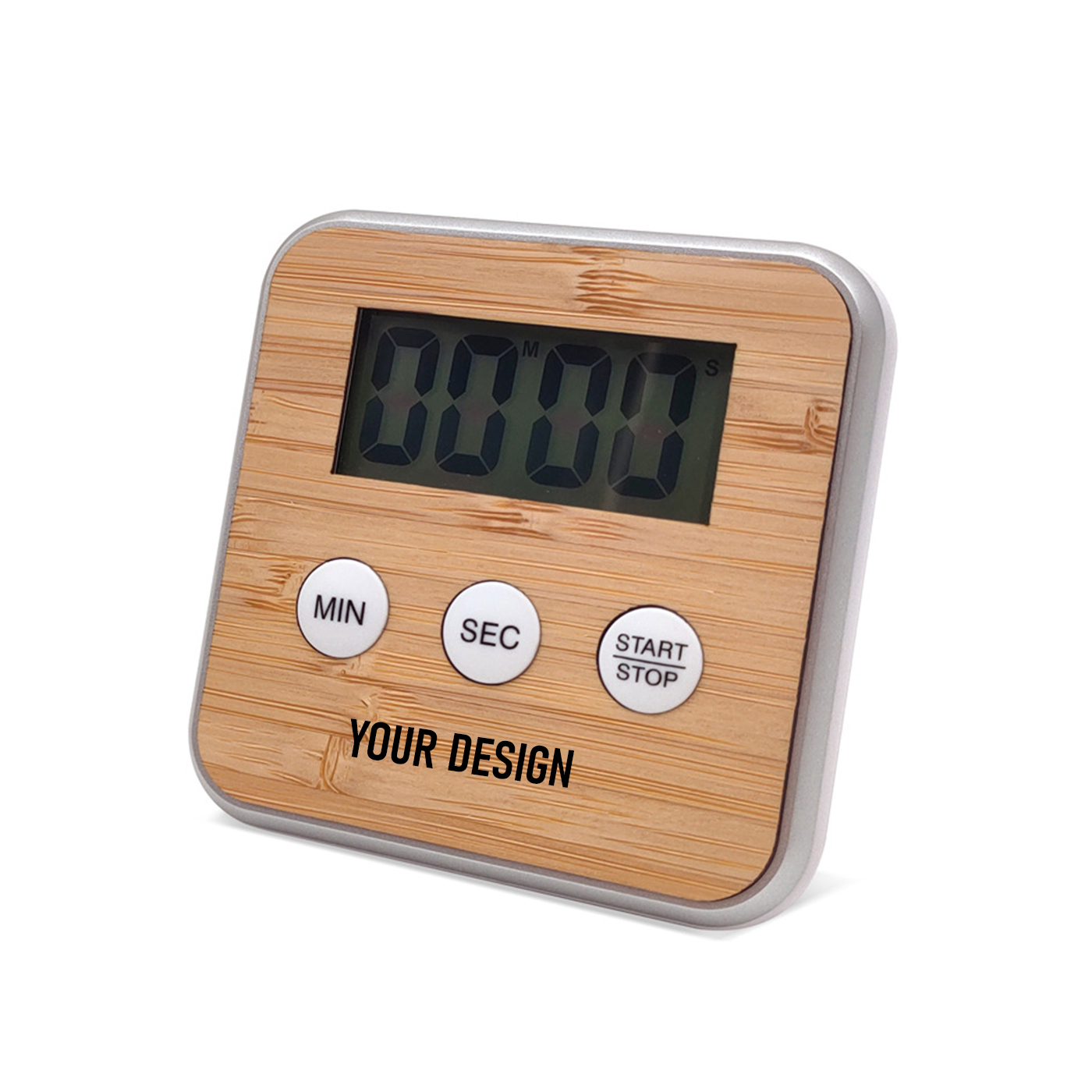 Bamboo Wood Electronic Timer