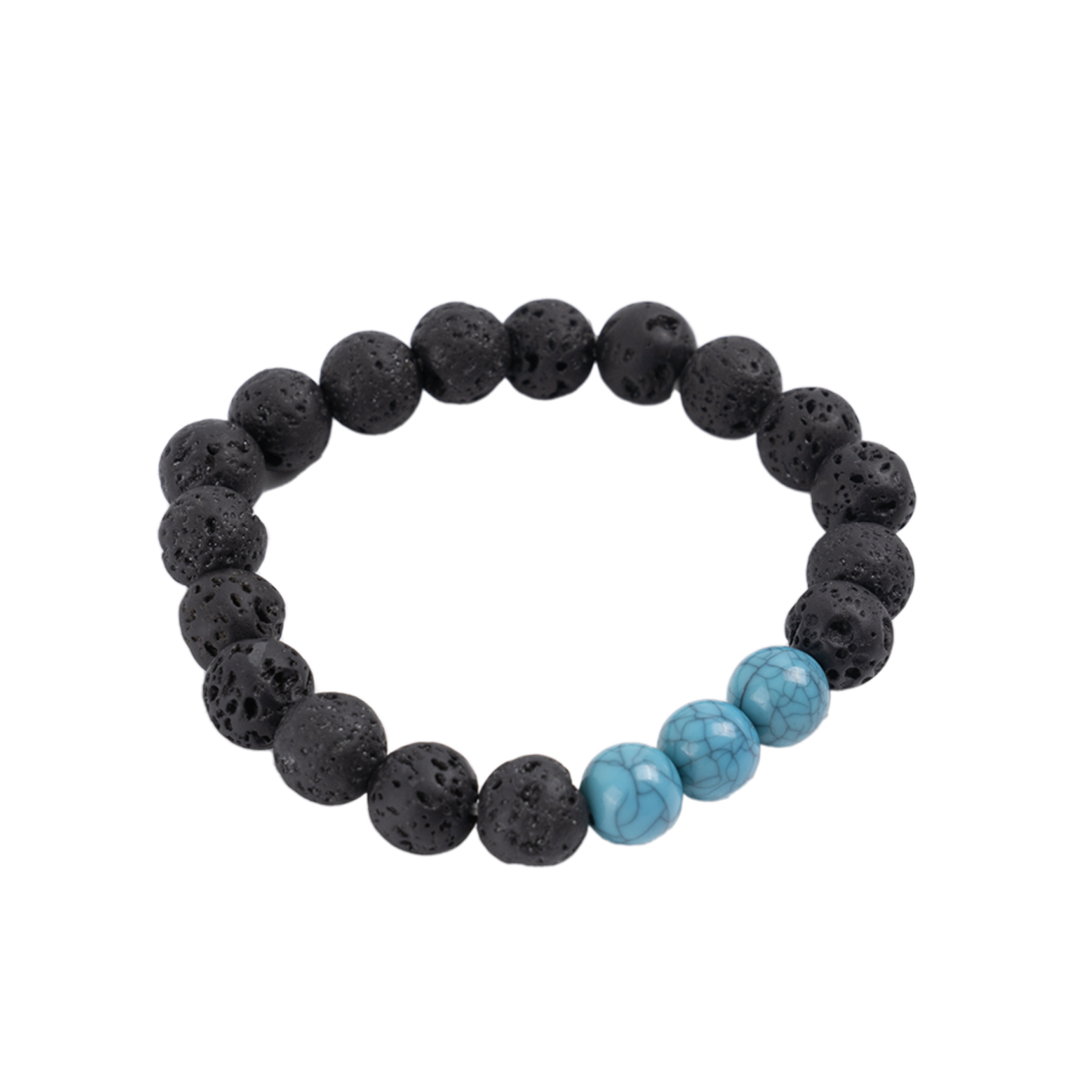 Natural Volcanic Lava Stone Bracelet1