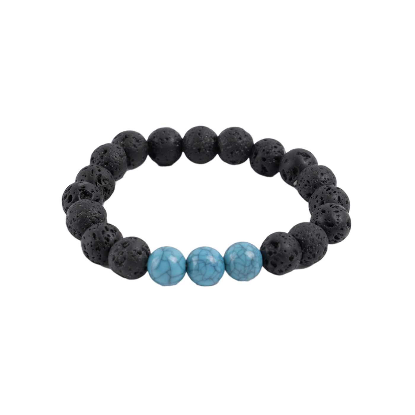 Armband, natürlicher vulkanischer Lavastein