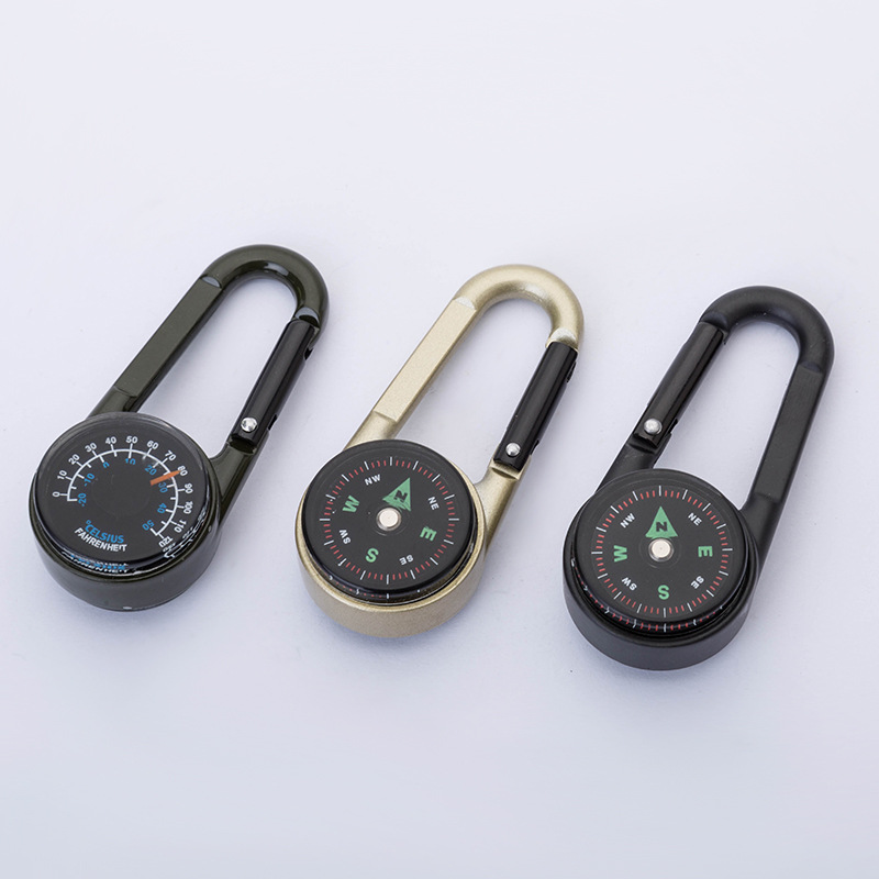 Outdoor Portable Compass Climbing Buckle2