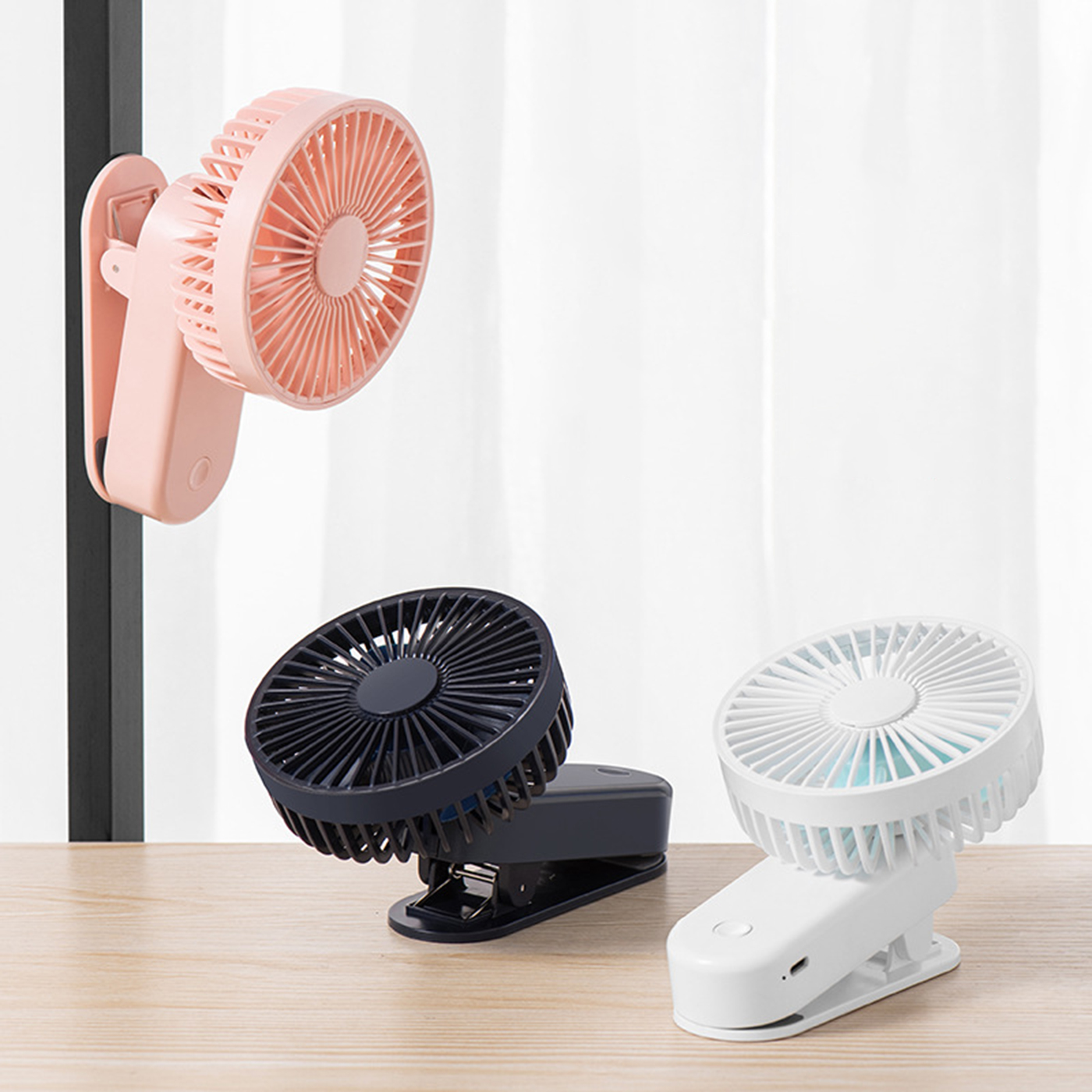 USB Magnetic Clip Mini Fan 3
