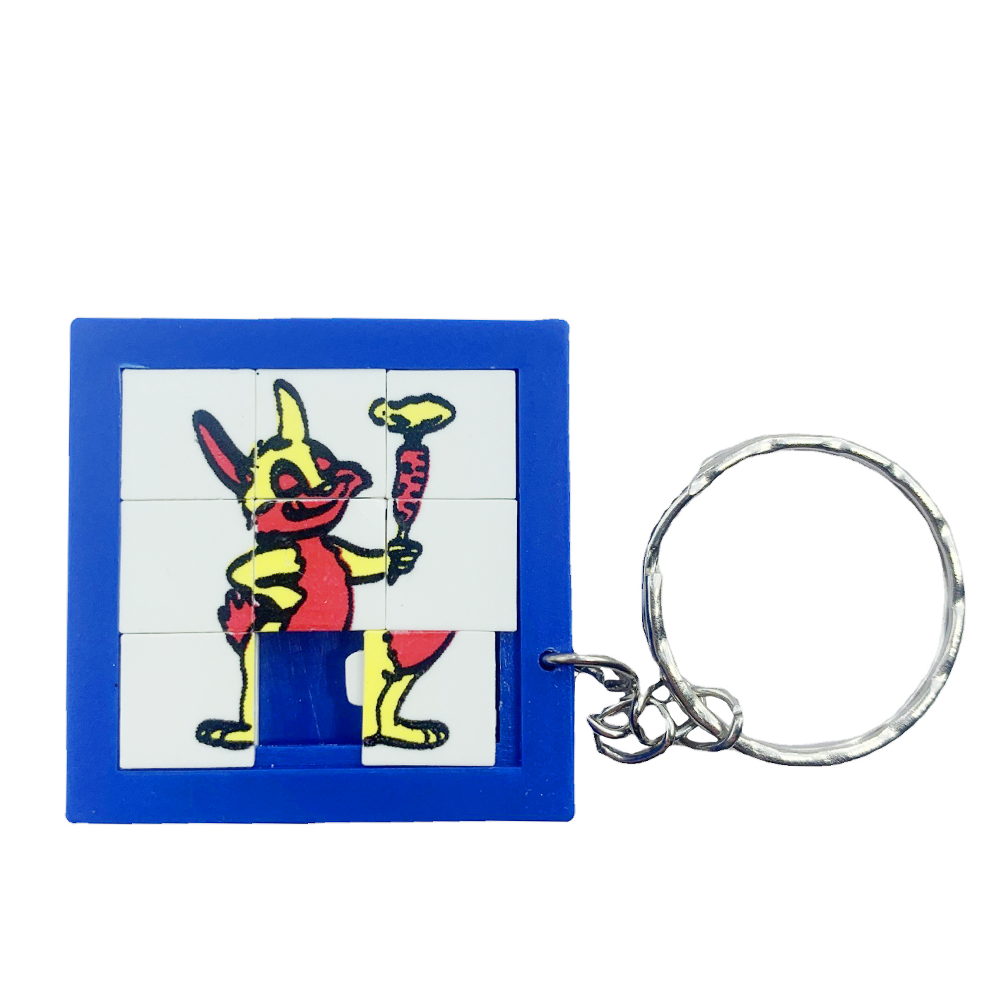Custom Logo Plastic Sliding Puzzle Keychain 1