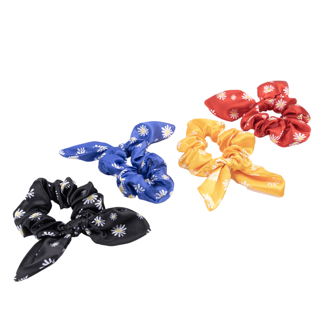 Satin Bow Hair Scrunchie1