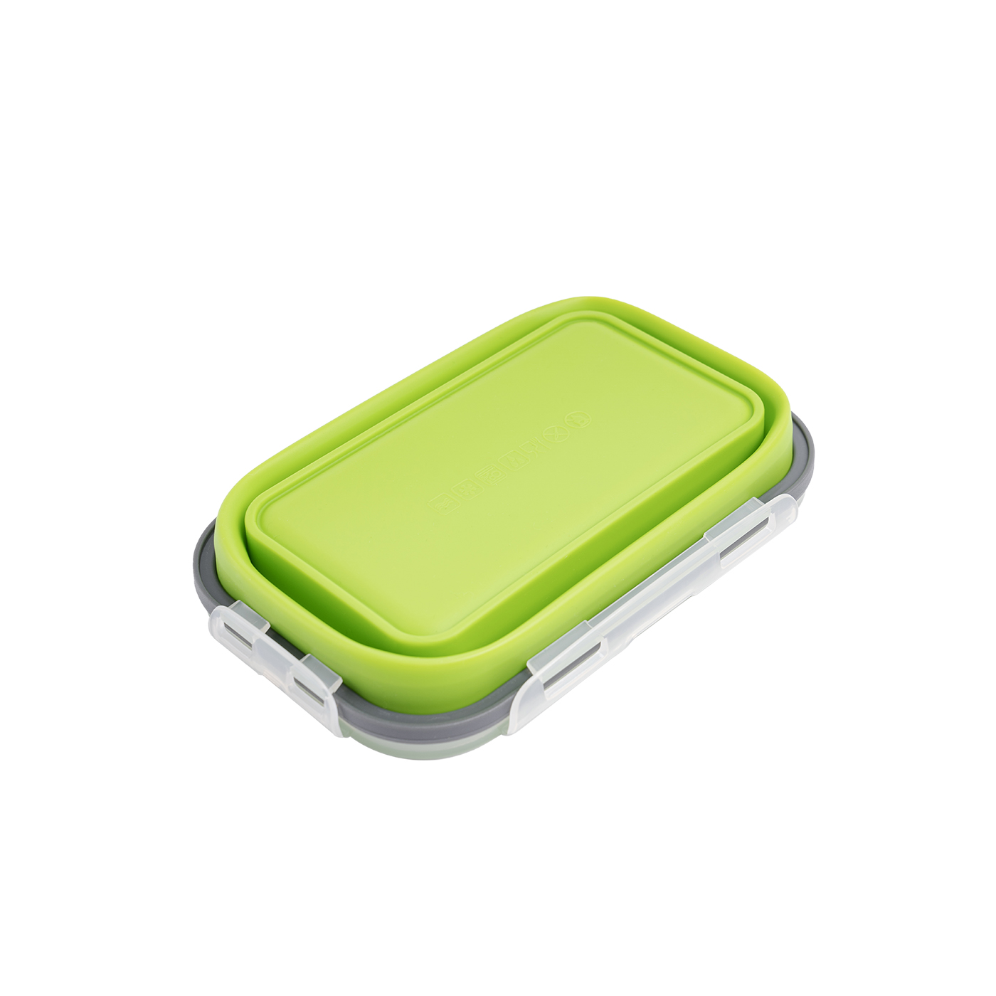 Silicone Folding Square Lunch Box2