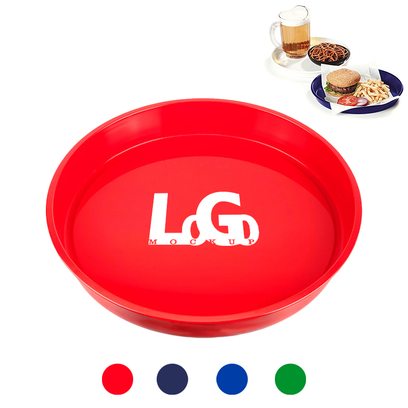 Round Plastic Serving Tray