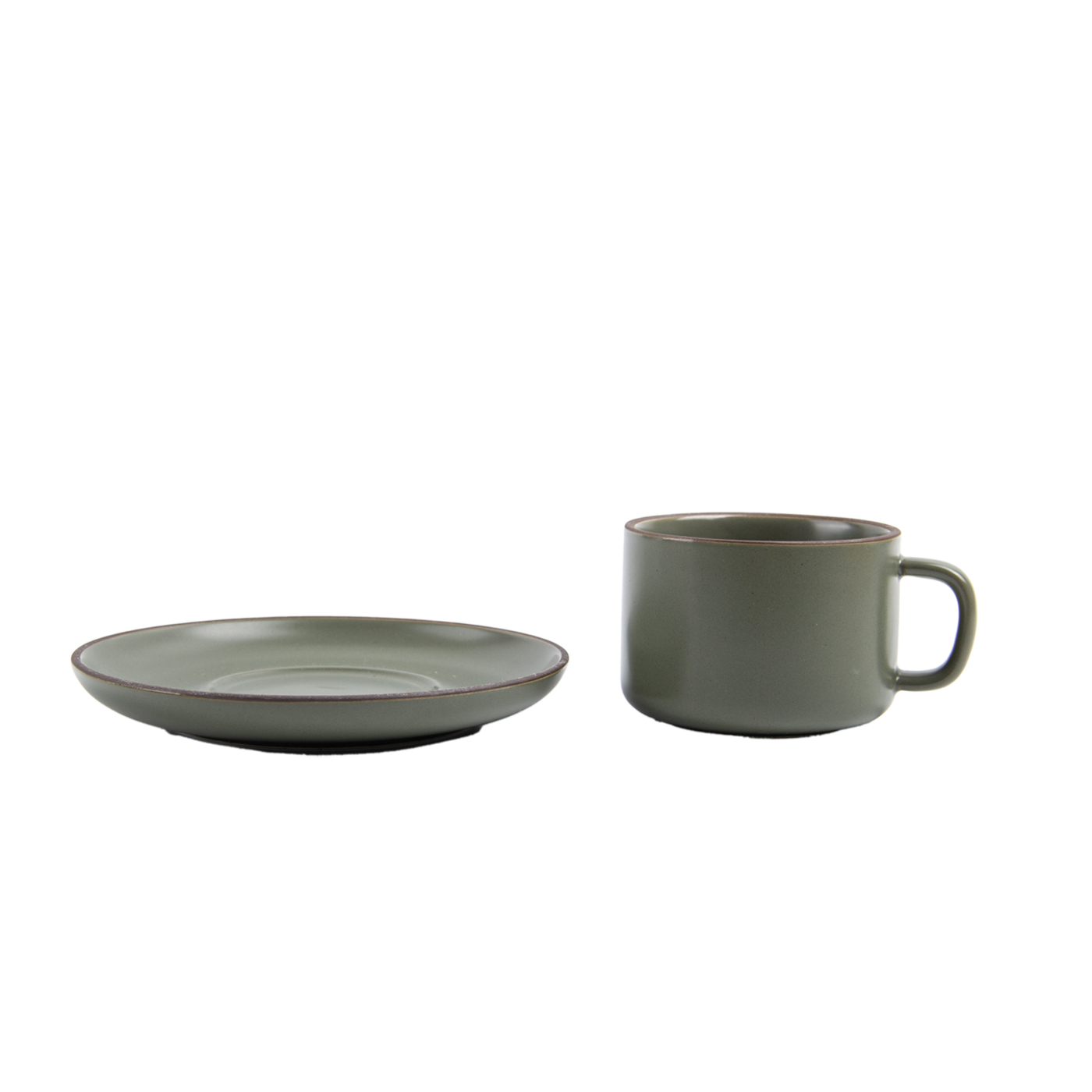 8 oz. Ceramic Coffee Cup With Saucer2