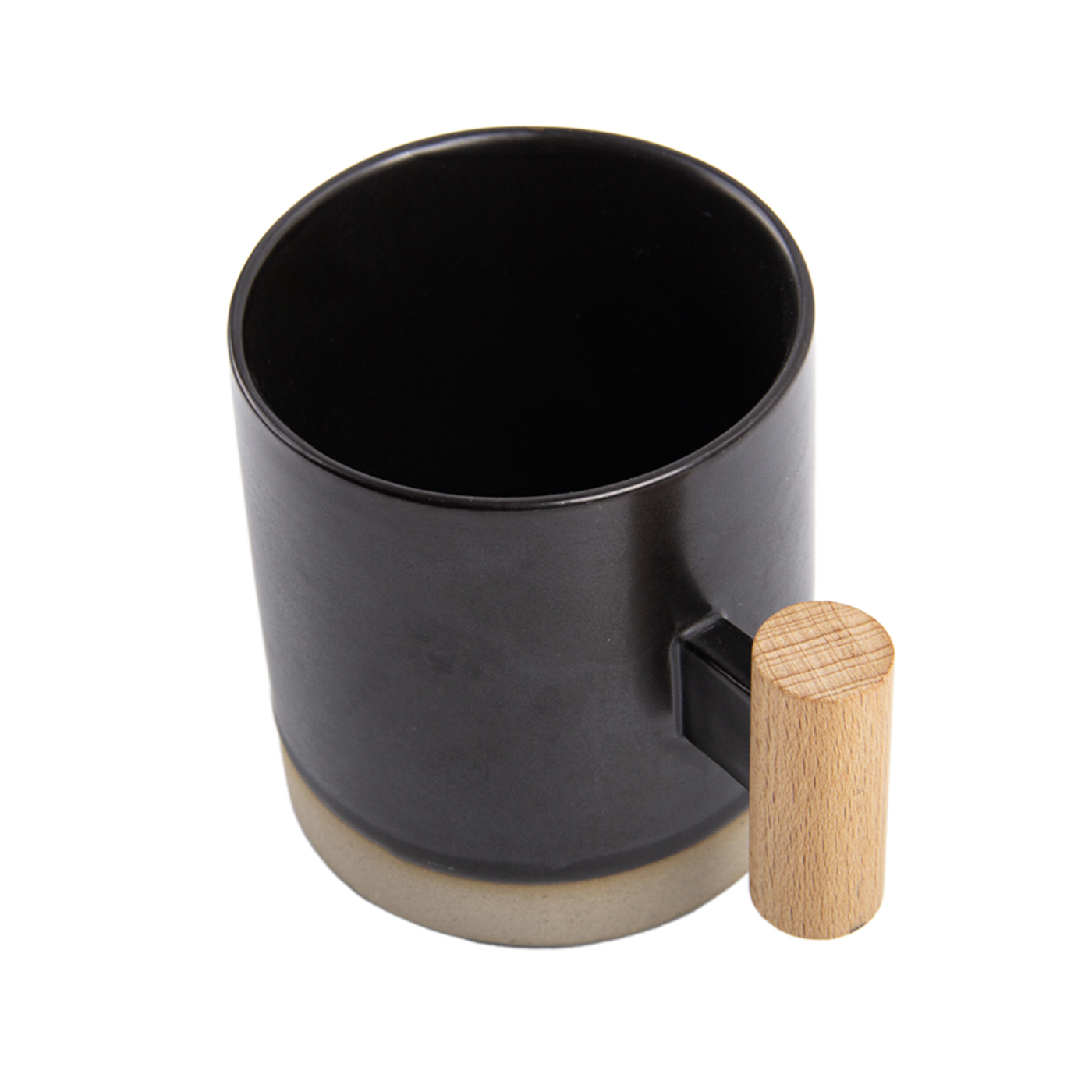Custom 13 oz. Wooden Handle Ceramic Mug1
