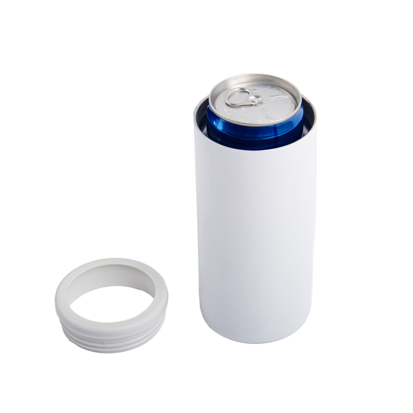 12 oz. Stainless Steel Can Cooler For Slim Beer2