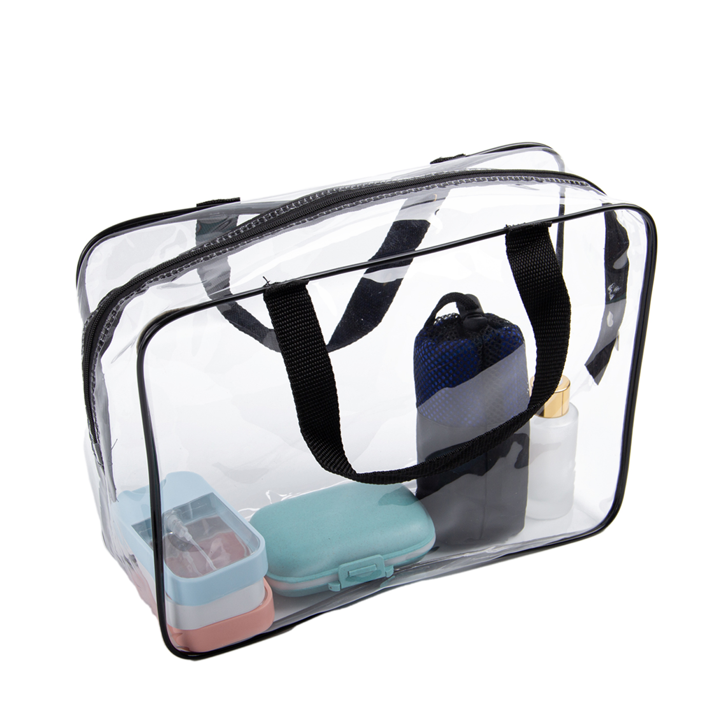 3 pcs Clear Toiletry Bags Set1