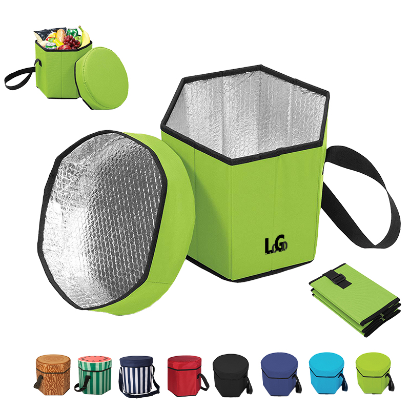 Collapsible Insulated Food Cooler Seat