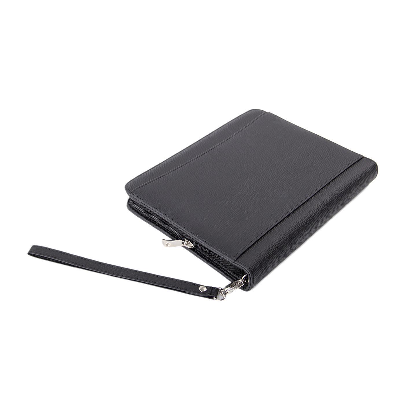 Personalized Leather Portfolio With Zipper3