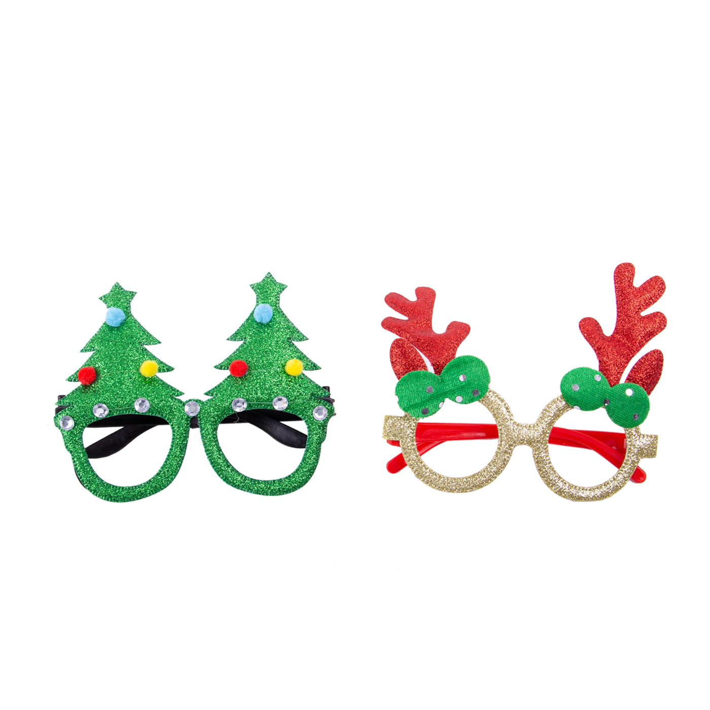 Funny Christmas Party Glasses Frame