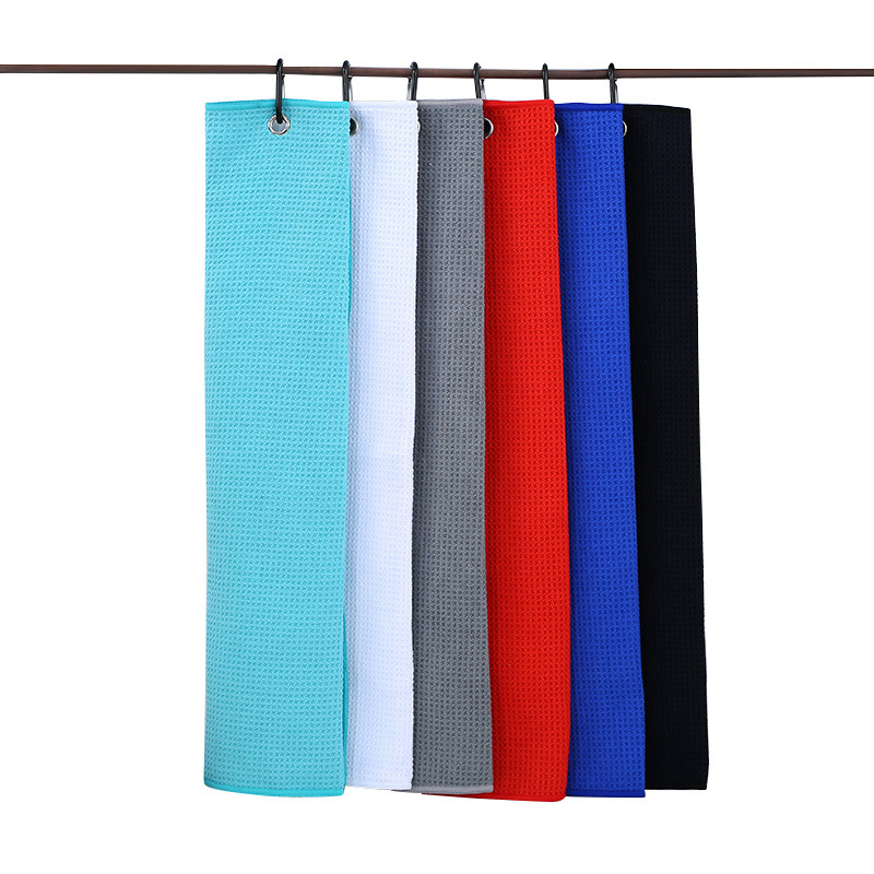 Waffle Pattern Golf Towel2