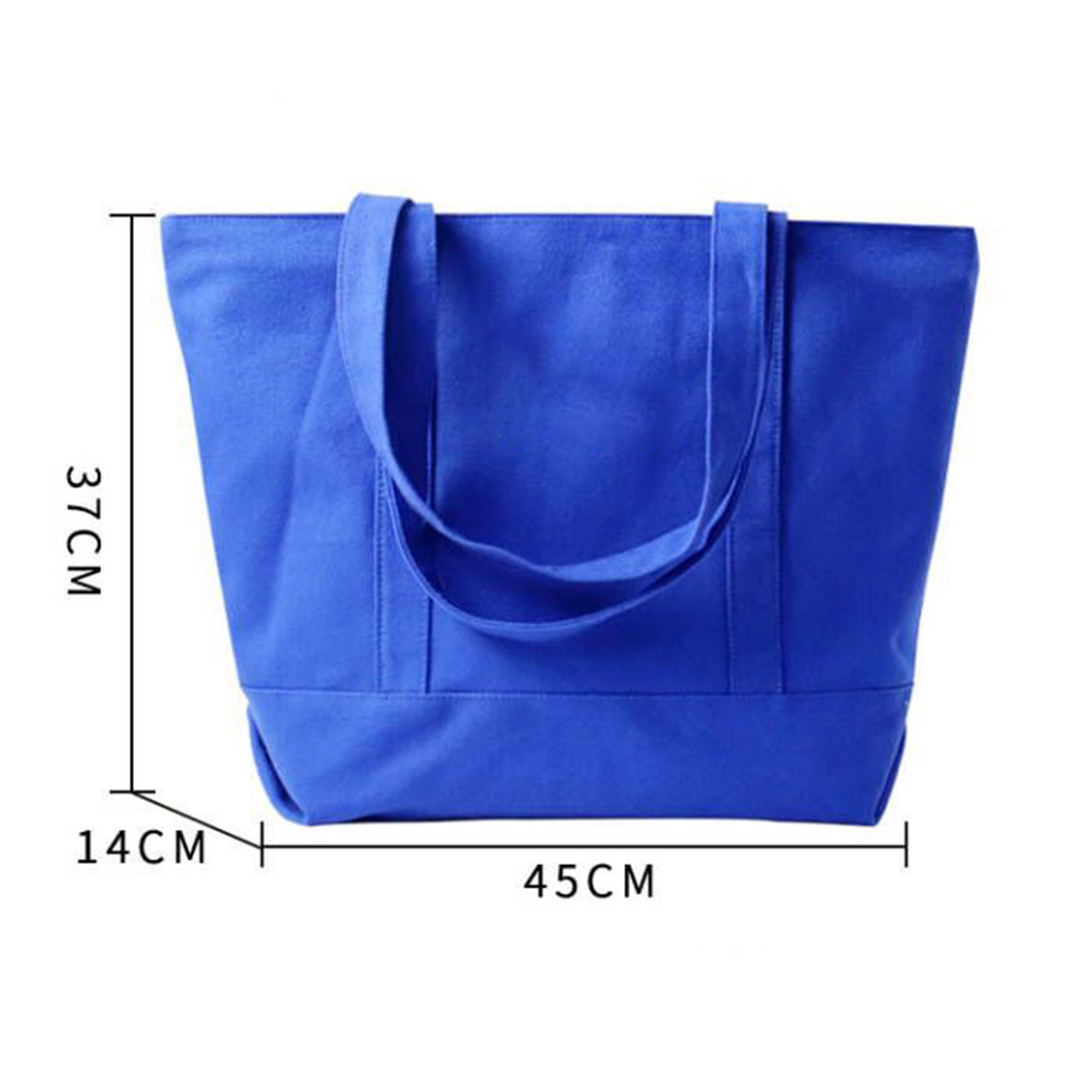 Large Canvas Zippered Tote Shoulder Bag3