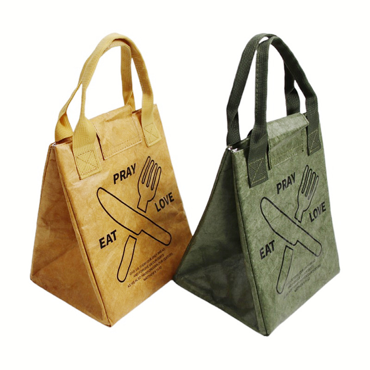 Recycled Dupont Paper Insulated Lunch Tote Bag