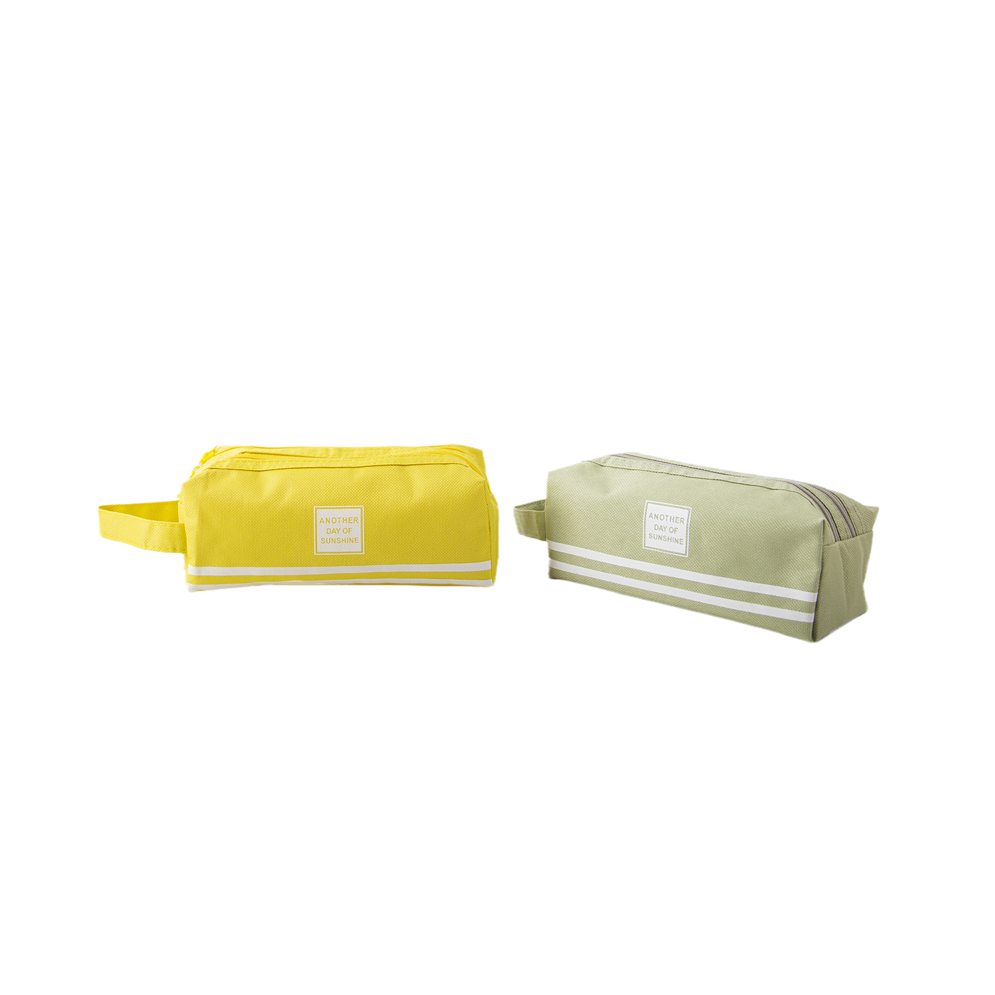 Custom Double layer Canvas Pencil Pouch With Handle2